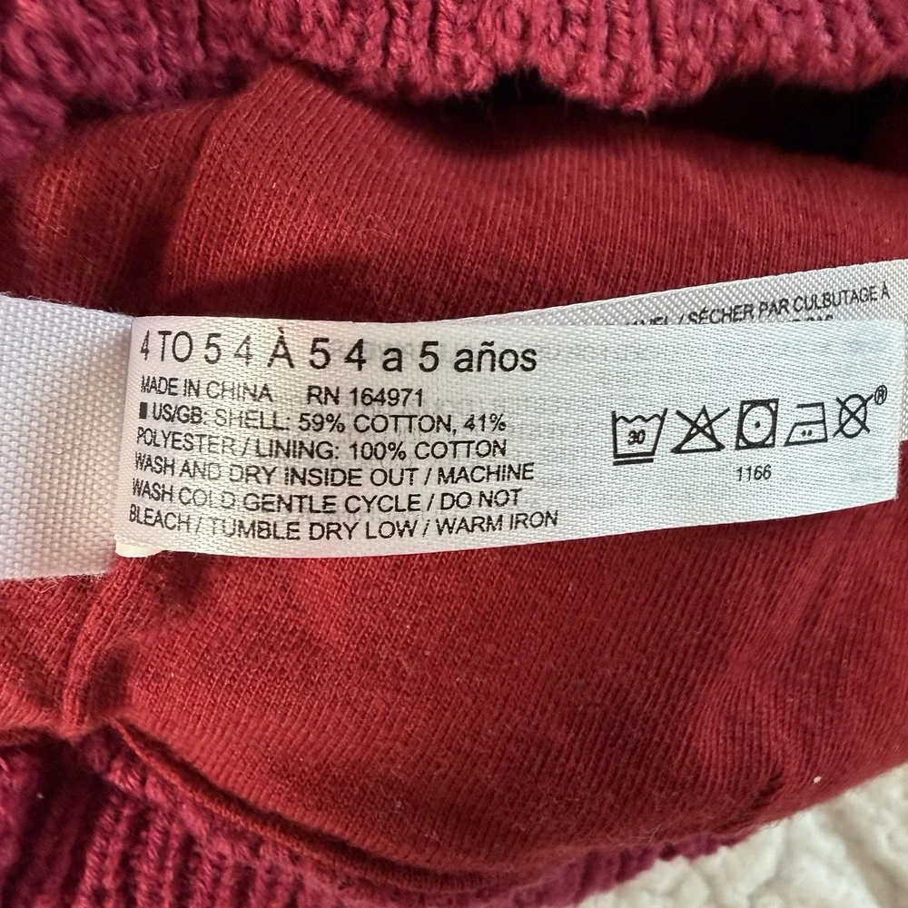 Janie And Jack Kids Criss Cross Knit Winter Hat with Bow for Girls Burgundy 4 -5